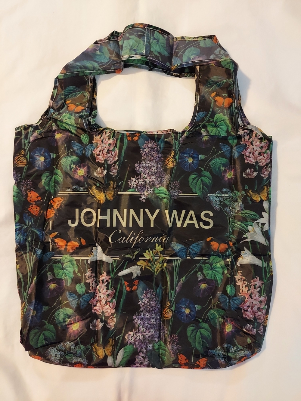 Johnny Was California Reusable Foldable Nylon Tote Bag